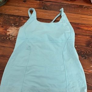 Lululemon light blue energy tank